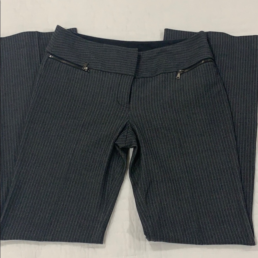 Express Editor gray striped dress pants